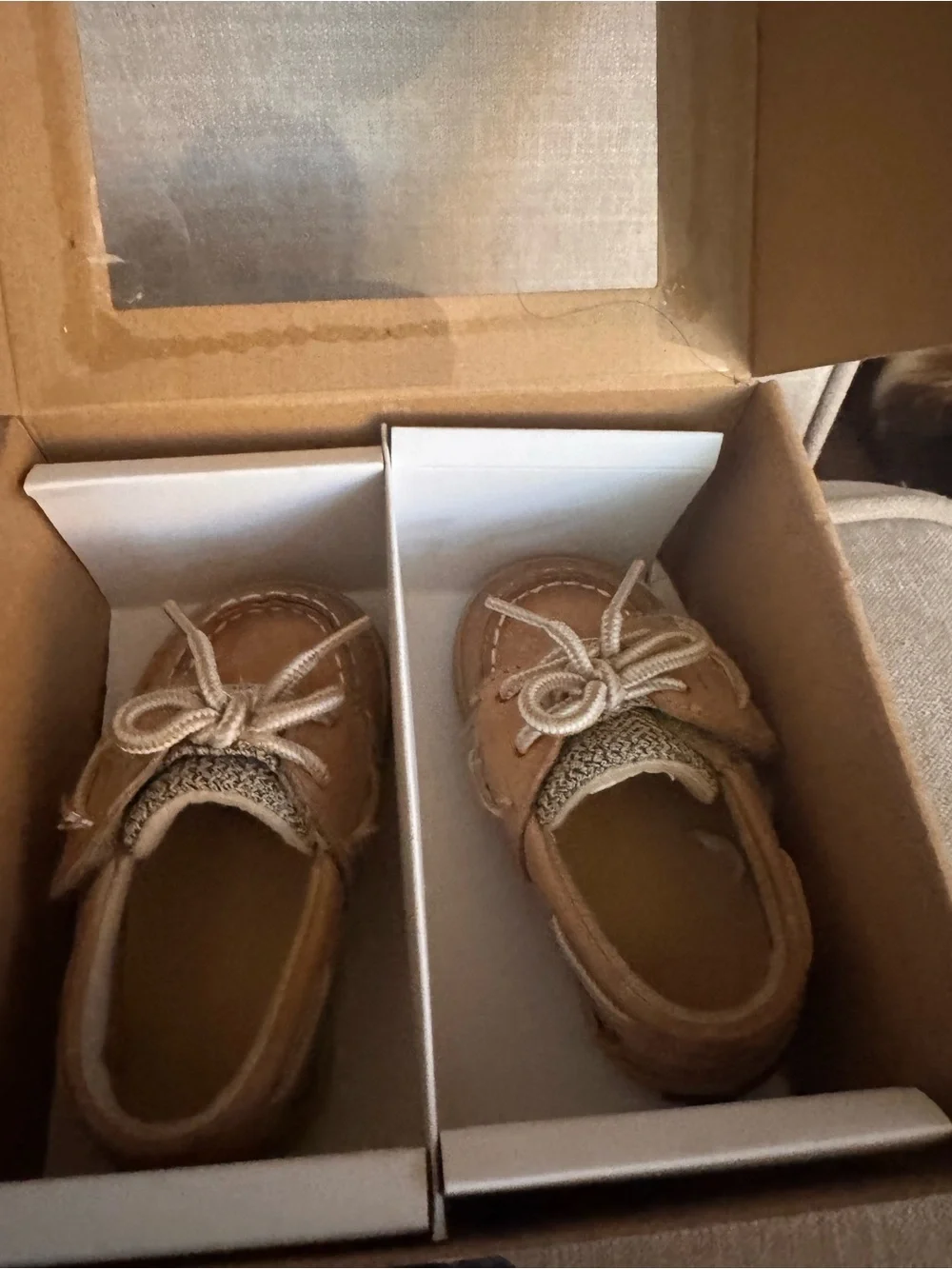 SPERRY Toddler Boat Shoes in Tan